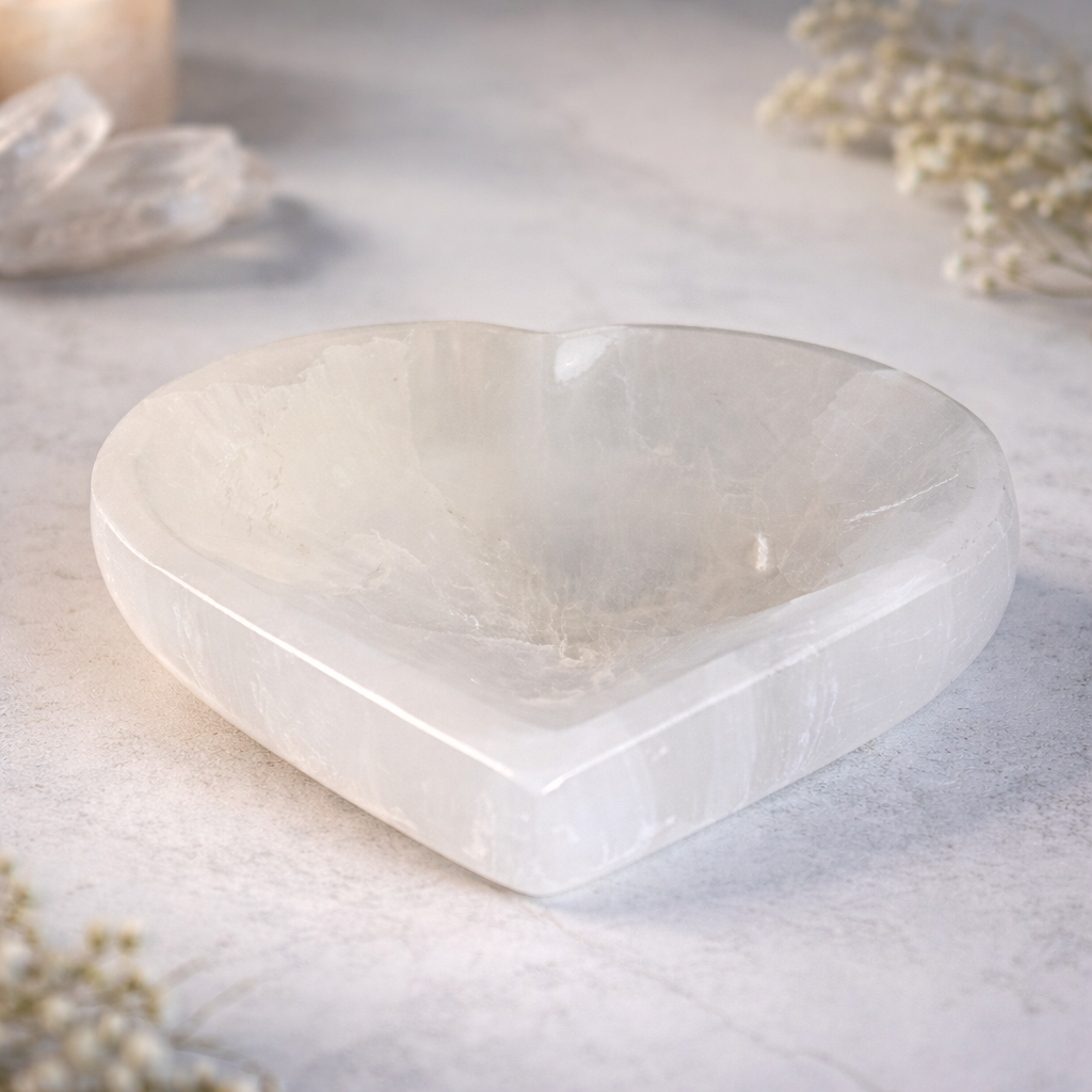 Herzschale aus Selenit by DAVUTA