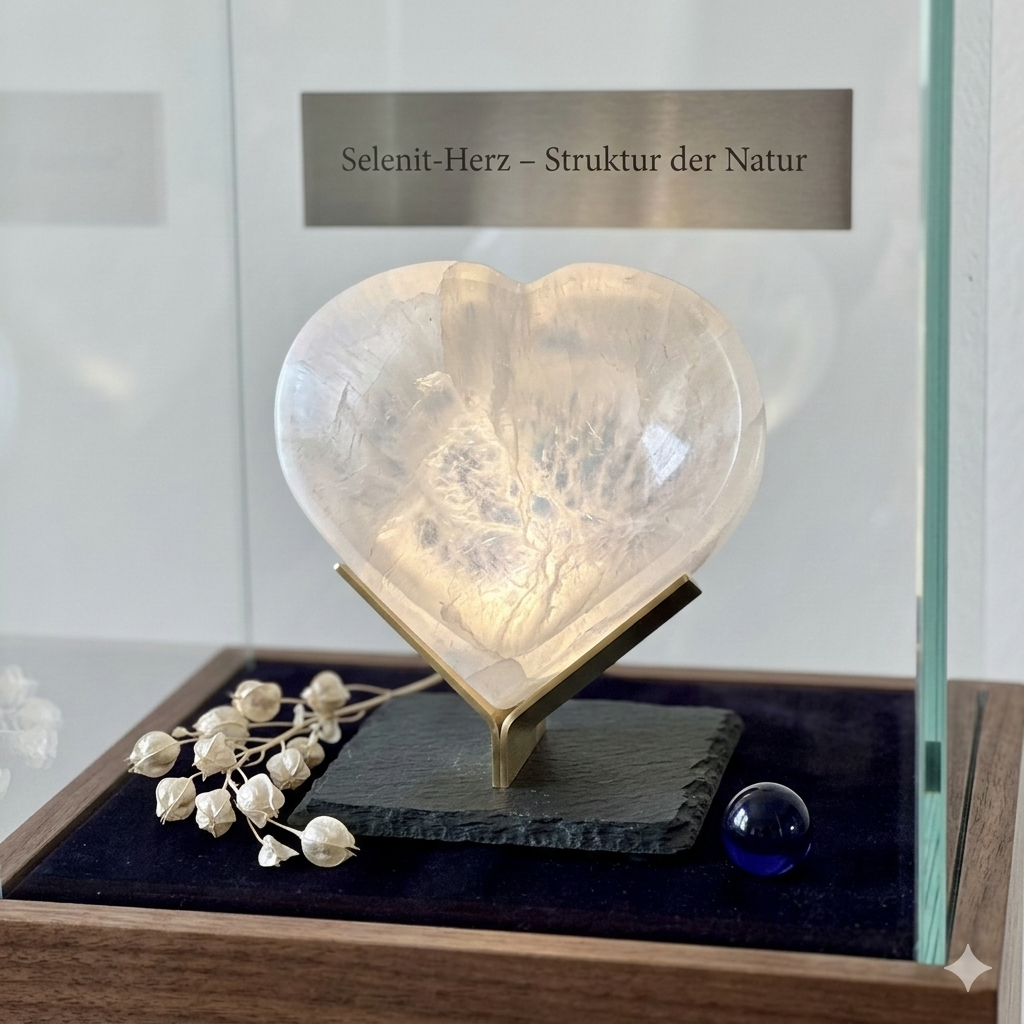 Selenit Herz Schale by DAVUTA