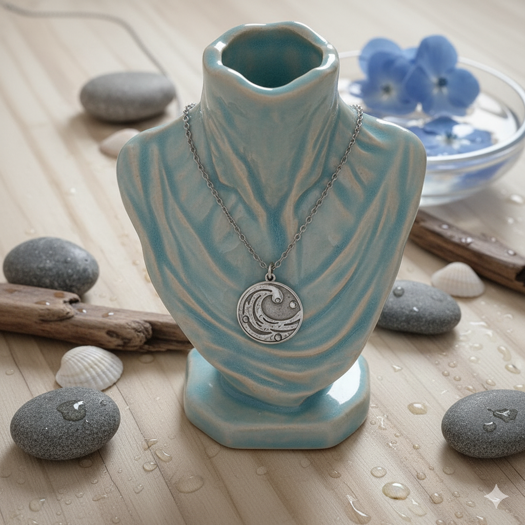 Kette mit Anhänger Element Wasser