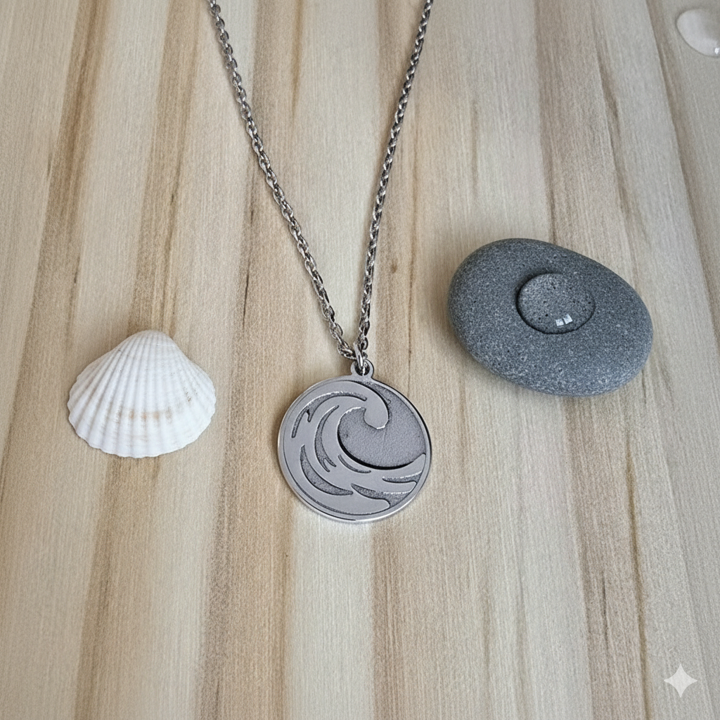 Kette mit Anhänger Element Wasser