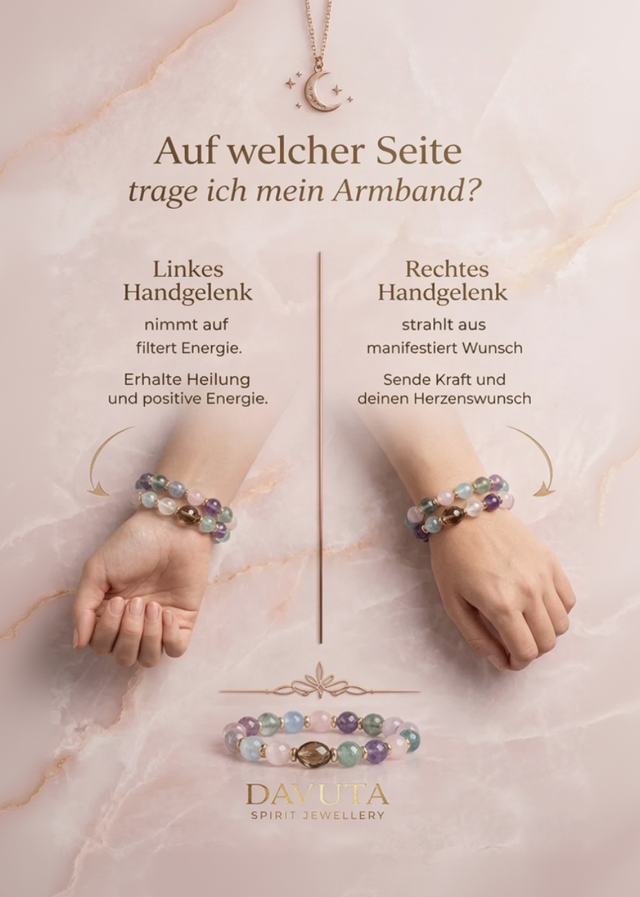 Auf welcher Seite trage ich mein Edelsteinarmband by DAVUTA