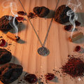 Feuer Element Davuta Spirit Kette Silber Anhänger
