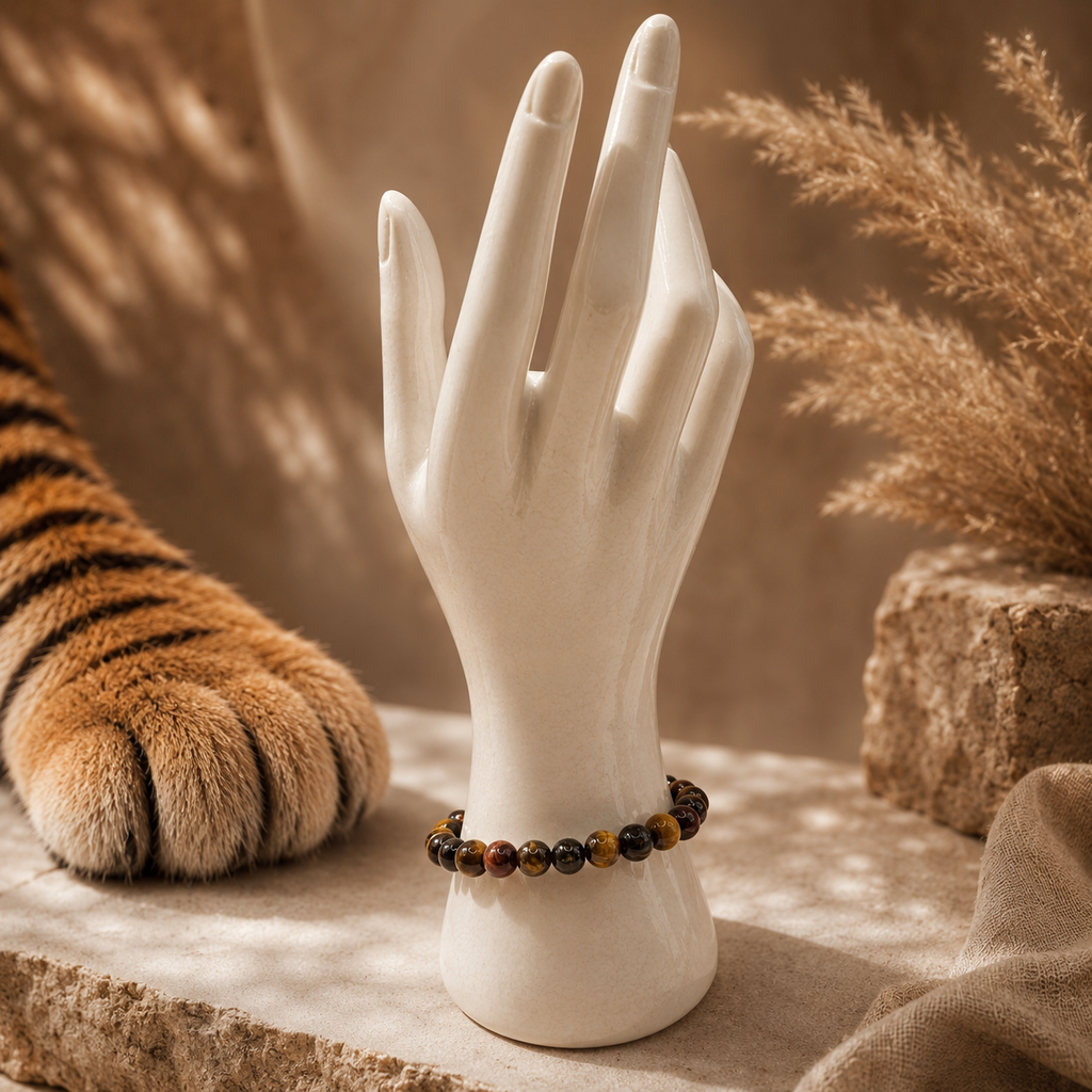 Damen Armband / Bracciale Occhio della Tigre / Tigerauge / Stark Schutz