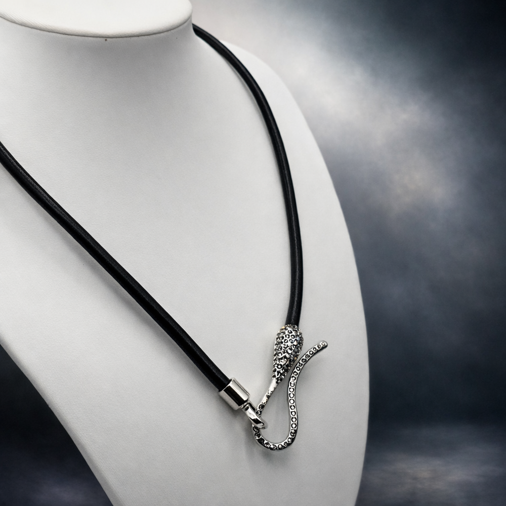 Damen Collier / Serpente Lumina / Edelstahl / Zirkonia / Schlicht + Mystisch