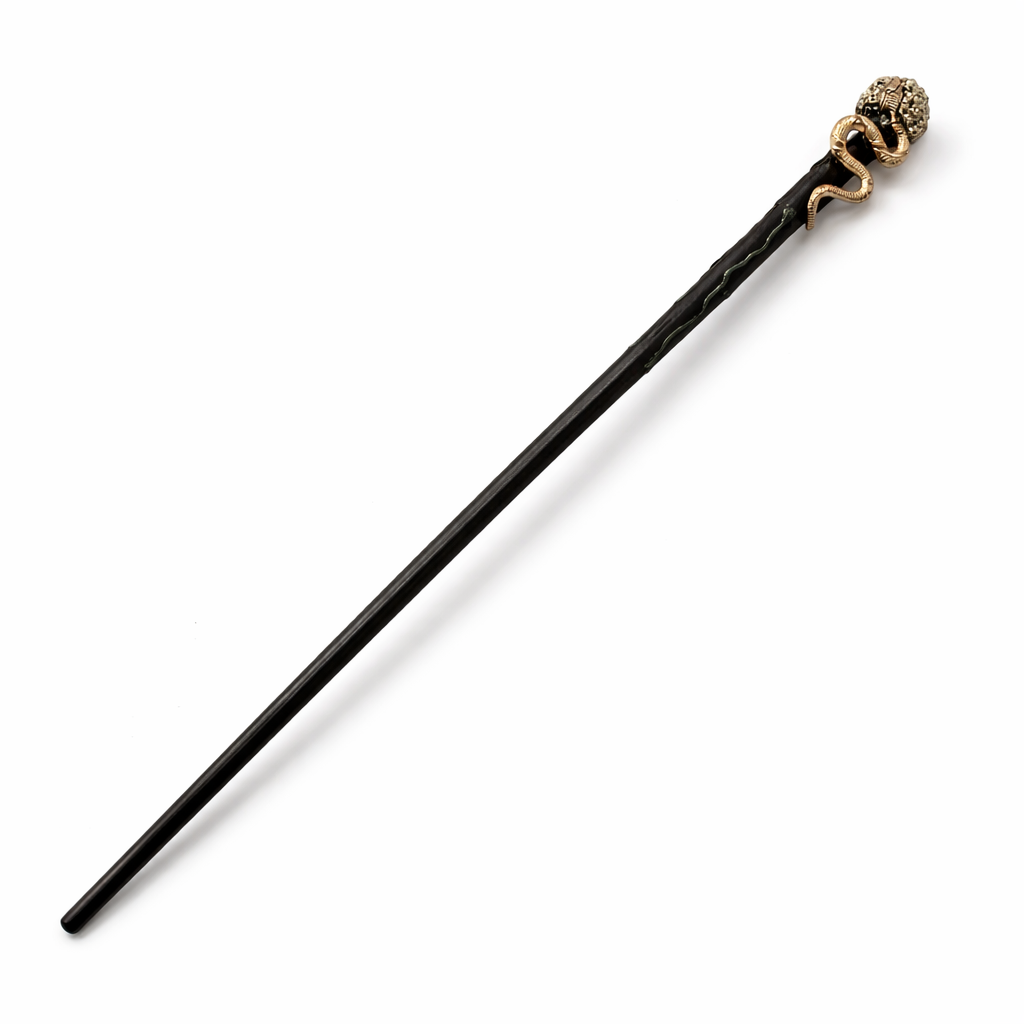 Zauberstab/Ritualstab Pyrit Schlange No. 2