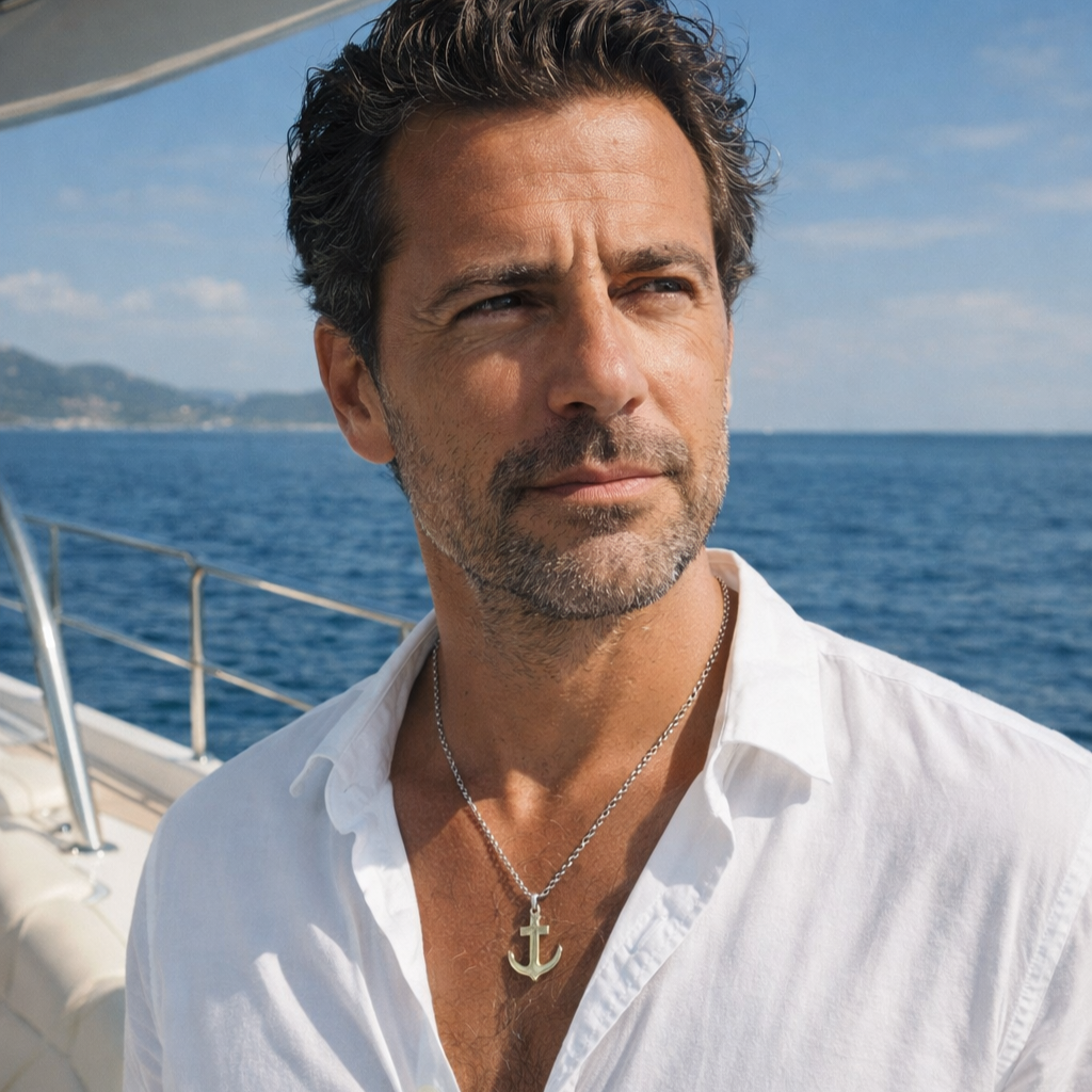 Herren Halskette / Ancora della Forza / Edelstahl / Anker