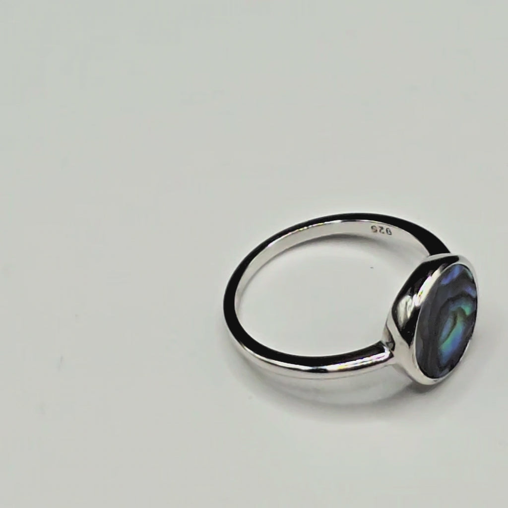 Damen Ring Abalone-Muschel
