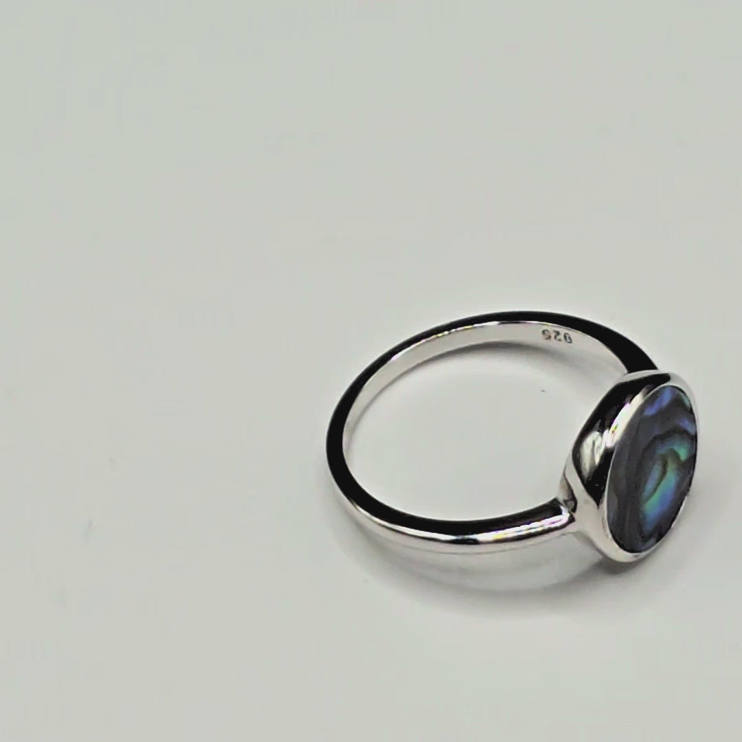 Damen Ring Abalone-Muschel