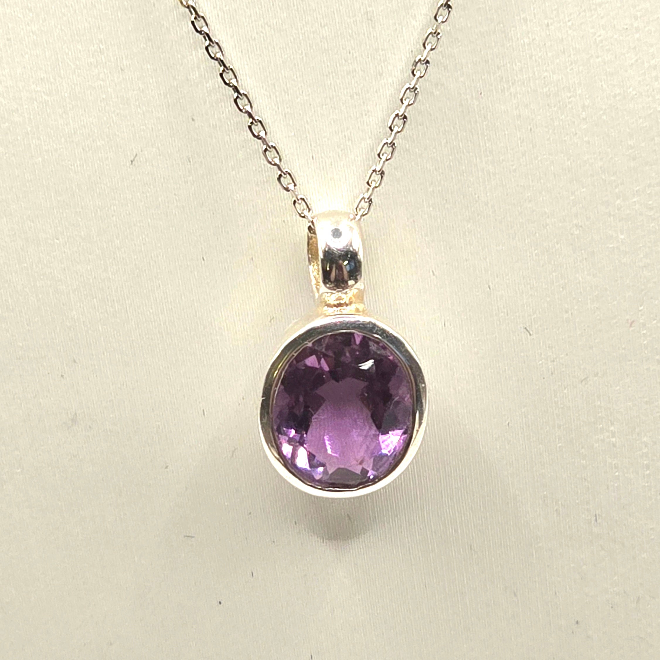 Damen Schmuck-Set mit Amethyst / Violetta Serena /925er Silber / Feminin