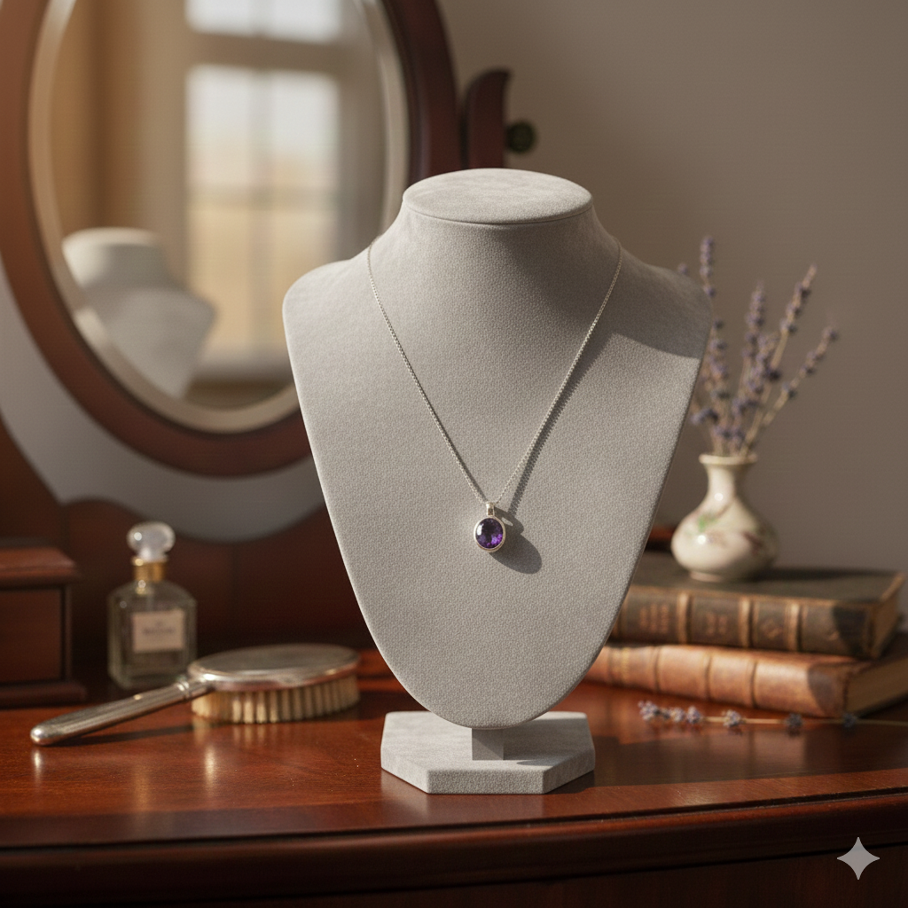 Damen Schmuck-Set mit Amethyst / Violetta Serena /925er Silber / Feminin