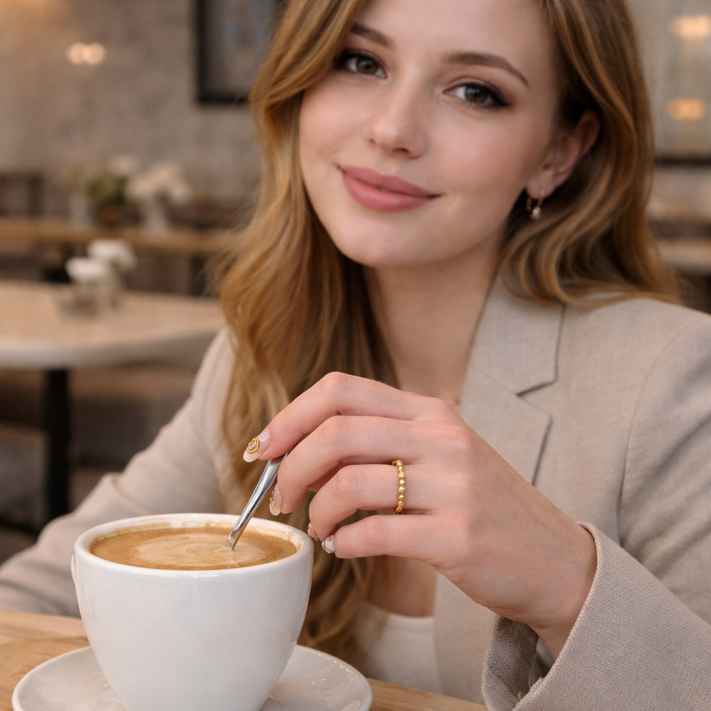 Damen Ring / Sfere d'Oro / 925er Silber vergoldet / Zirkonia / Pennynor