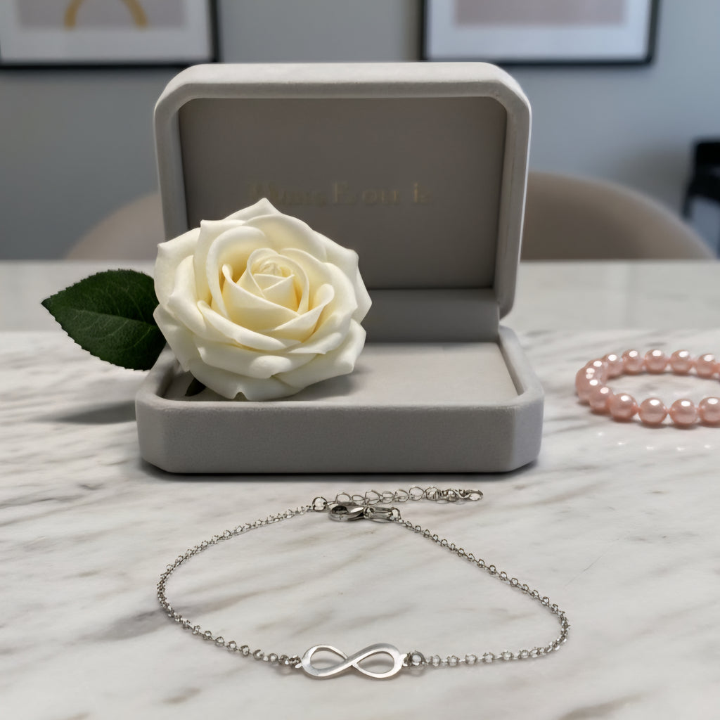 Damen Armband Infinity Silber